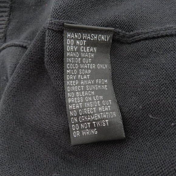 Michael Simon Women Small Rhinestone Spider Sheer Spiderweb Cardigan Sweater - Picture 7 of 9